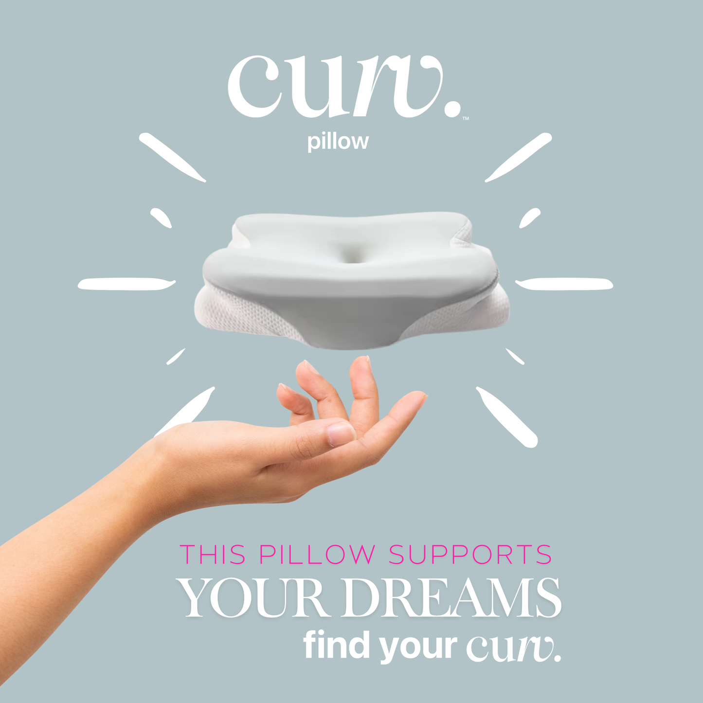 Curv Cervical Ergonomic Pillow: The Pillow Designed by Chiropractors for Your Spinal Curve